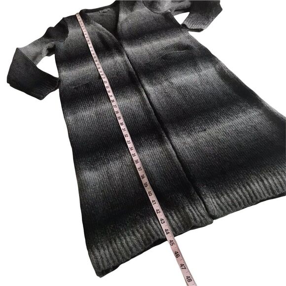 Joseph A Gray Ombré Stripe Long Line Cardigan Sz M - Picture 6 of 11